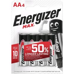 Energizer Max AA ceruza tartós elem 4 db-os