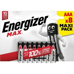 Energizer Max AAA tartós mikró elem 8 db-os