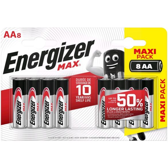 Energizer Max AA ceruza tartós elem 8 db-os