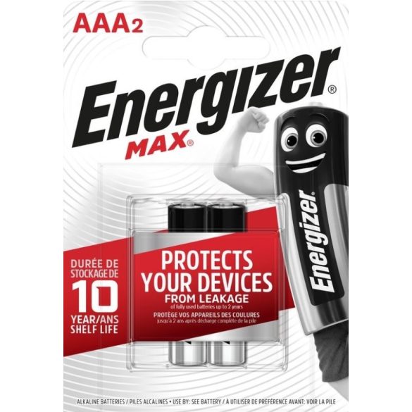 Energizer Max AAA mikró tartós elem 2 db-os