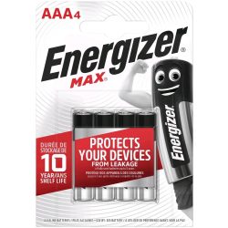 Energizer Max AAA mikró tartós elem 4 db-os