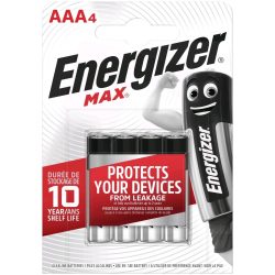 Energizer Max AAA mikró tartós elem 4 db-os