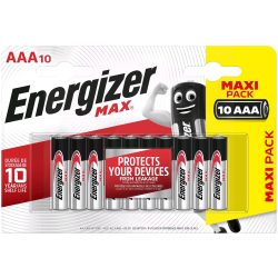 Energizer Max AAA mikró tartós elem 10 db-os