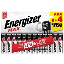 Energizer Max AAA tartós mikró elem 12 db-os