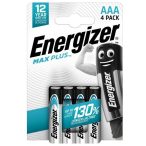 Energizer Max Plus AAA alkáli mikró elem 4 db-os