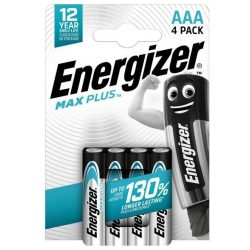 Energizer Max Plus AAA alkáli mikró elem 4 db-os