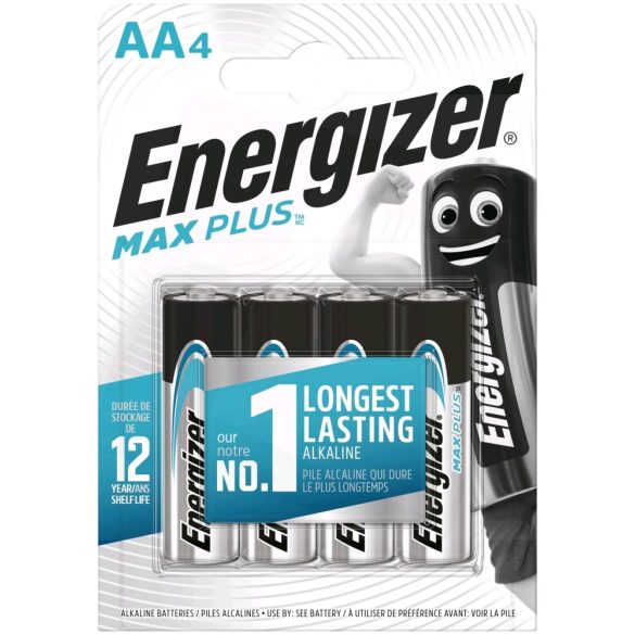 Energizer Max Plus AA tartós ceruza elem 4 db-os