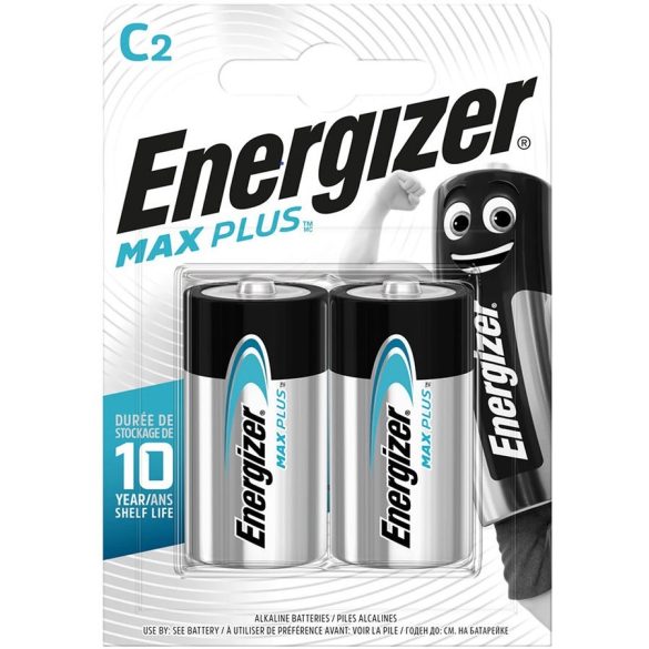 Energizer Max Plus C, LR14 baby tartós elem 2 db-os