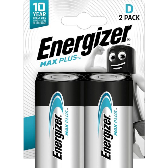 Energizer Max Plus D LR20 góliát alkáli tartós elem 2 db-os