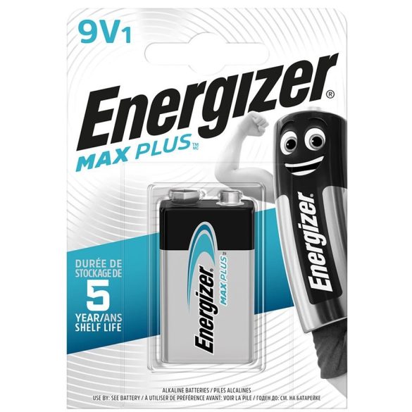 Energizer Max Plus tartós 9V elem 1 db-os