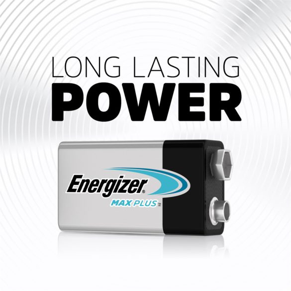 Energizer Max Plus 9V alkáli tartós elem 1 db-os