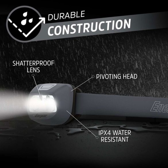 Energizer LED Fejlámpa HDL30, 400 lm, IPX4, 3xAAA