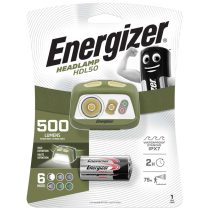 Energizer LED Fejlámpa HDL50, 500 lm, IPX7, 3xAAA