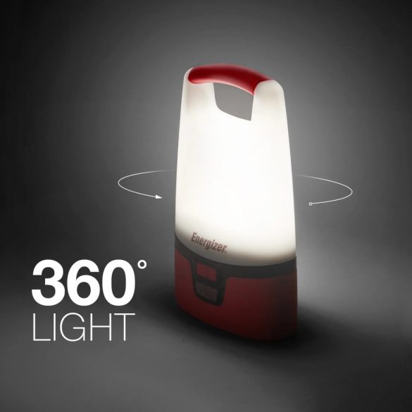 Energizer Vision LED USB Kempinglámpa, 1300 lm, 360° világítás, USB töltő, 4xD