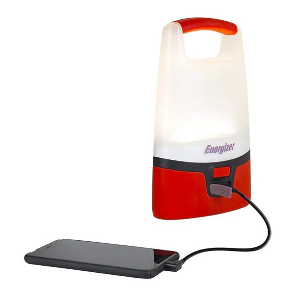 Energizer Vision LED USB Kempinglámpa, 1300 lm, 360° világítás, USB töltő, 4xD