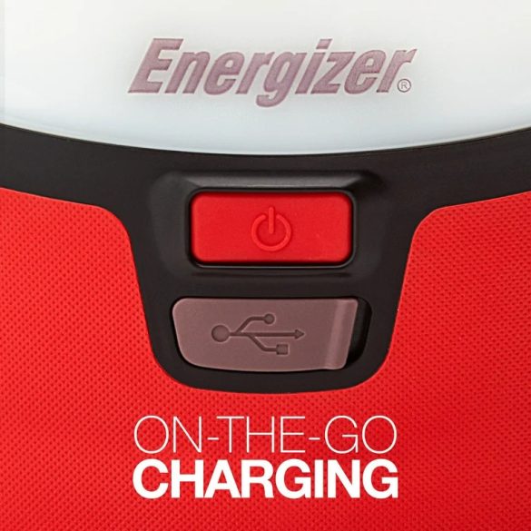 Energizer Vision LED USB Kempinglámpa, 1300 lm, 360° világítás, USB töltő, 4xD