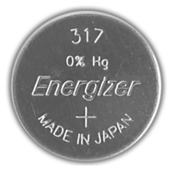 Energizer 317, SR516SW, SR62 Ezüst Oxid óraelem 1 db-os
