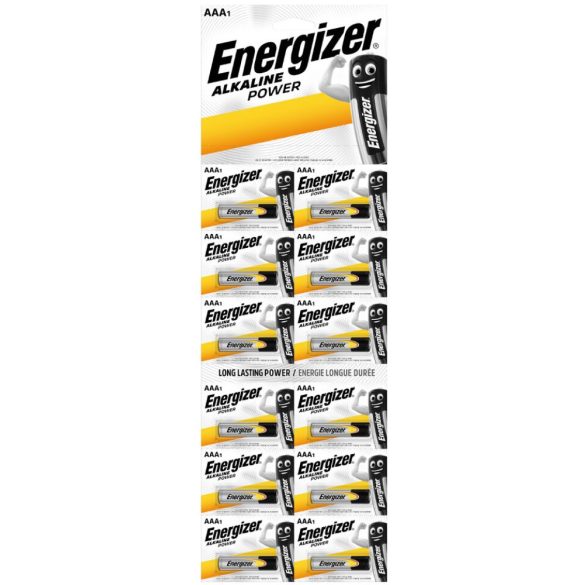 Energizer Alkaline Power AAA tartós mikró elem 12db-os kartella