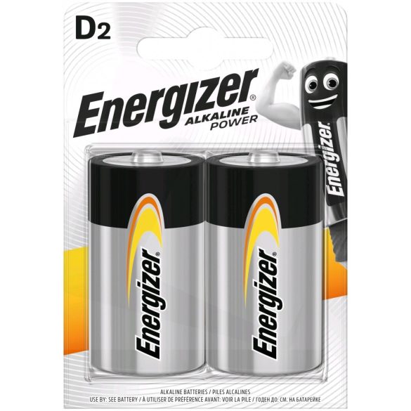 Energizer Alkaline Power D, LR20 góliát tartós elem 2 db-os