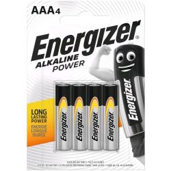 Energizer Alkaline Power AAA mikró tartós  elem BL4