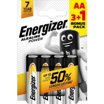 Energizer Alkaline Power AA 3+1 tartós ceruza elem 4 db-os