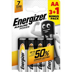 Energizer Alkaline Power AA 3+1 tartós ceruza elem 4 db-os