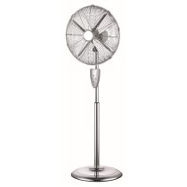   Entac Hordozható Fém Álló Ventilátor 50W, 39,5 cm lapátátmérővel, távirányítóval, 3 sebességfokozat