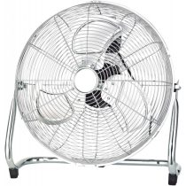   Entac Hordozható Fém Padló Ventilátor 70W, 39,5 cm lapátátmérő, 3 sebesség, 120° dönthető fejjel