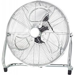   Entac Hordozható Fém Padló Ventilátor 70W, 39,5 cm lapátátmérő, 3 sebesség, 120° dönthető fejjel