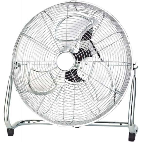 Entac Hordozható Fém Padló Ventilátor 70W, 39,5 cm lapátátmérő, 3 sebesség, 120° dönthető fejjel