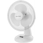   Entac Hordozható Asztali Ventilátor 35W, 3 sebességfokozat, 29 cm lapát, 80° oszcilláció, dönthető fej