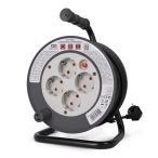   Entac Kábeldobos Hosszabbító 10m, 4 aljzat, 10A, 2300W, IP20, 3G1.0 mm² vezetékkel