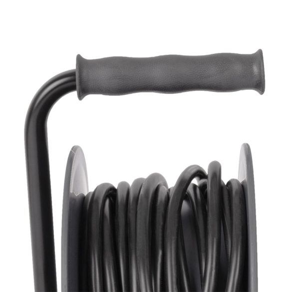 Entac Kábeldobos Hosszabbító 10m, 4 aljzat, 10A, 2300W, IP20, 3G1.0 mm² vezetékkel