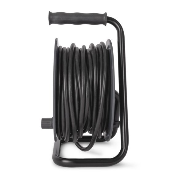 Entac Kábeldobos Hosszabbító 15m, 4 aljzat, 10A, 2300W, IP20, 3G1.0 mm² vezetékkel