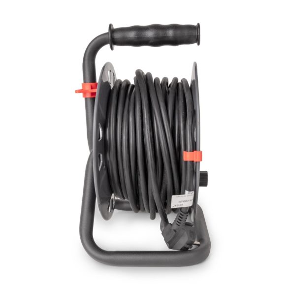 Entac Kábeldobos Hosszabbító 15m, 4 aljzat, 16A, 3200W, IP20, 3G1.5 mm² vezetékkel