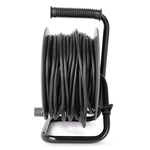 Entac Kábeldobos Hosszabbító 20m, 4 aljzat, 10A, 2300W, IP20, 3G1.0 mm² vezetékkel