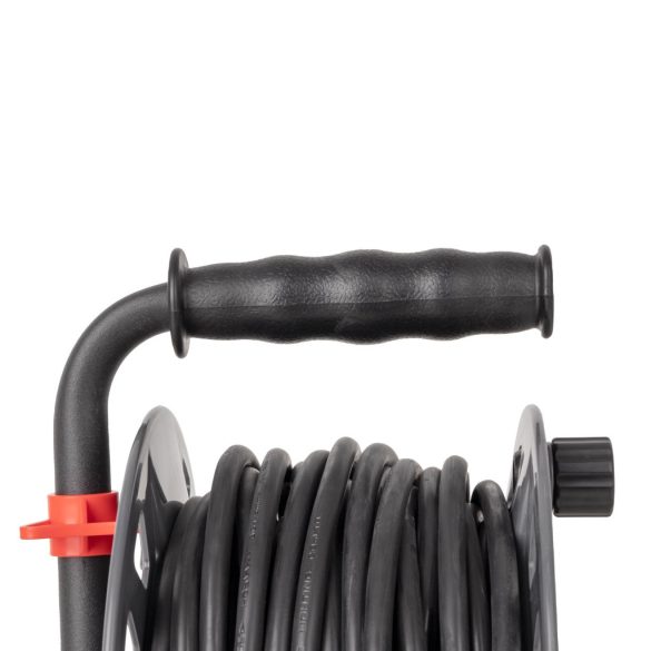 Entac Kábeldobos Hosszabbító 20m, 4 aljzat, 16A, 3200W, IP20, 3G1.5 mm² vezetékkel