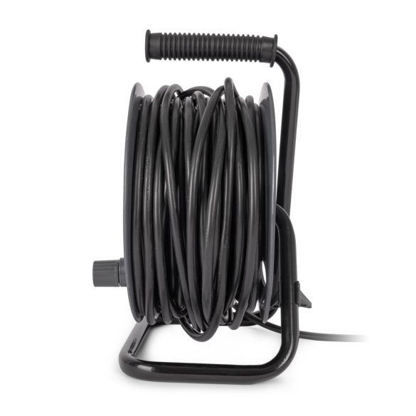 Entac Kábeldobos Hosszabbító 25m, 4 aljzat, 10A, 2300W, IP20, 3G1.0 mm² vezetékkel