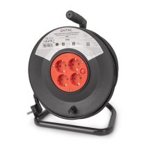   Entac Kábeldobos Hosszabbító 50m, 4 aljzat, 16A, 3680W, IP20, 3G1.5 mm² vezetékkel
