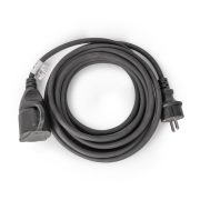   Entac Lengő Hosszabbító 10m, 1 aljzat, 16A, 3680W, IP44, 3G1.5 mm² vezetékkel, fekete