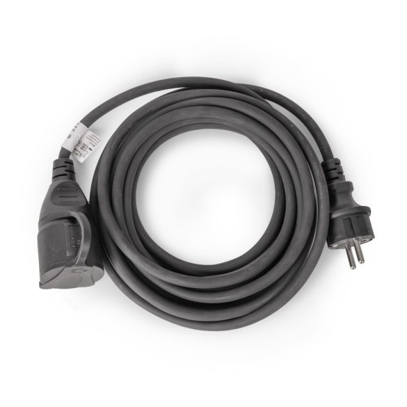 Entac Lengő Hosszabbító 10m, 1 aljzat, 16A, 3680W, IP44, 3G1.5 mm² vezetékkel, fekete