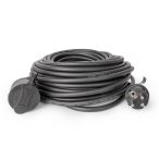   Entac Lengő Hosszabbító 20m, 1 aljzat, 16A, 3680W, IP44, 3G1.5 mm² vezetékkel, fekete