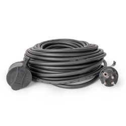   Entac Lengő Hosszabbító 20m, 1 aljzat, 16A, 3680W, IP44, 3G1.5 mm² vezetékkel, fekete