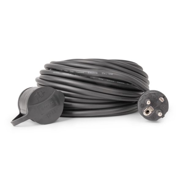 Entac Lengő Hosszabbító 30m, 1 aljzat, 16A, 3680W, IP44, 3G1.5 mm² vezetékkel, fekete