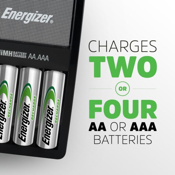 Energizer Maxi akkutöltő + 4db 2000 mAh akku