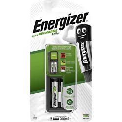 Energizer Mini akkutöltő + 2db 700 mAh AAA akku