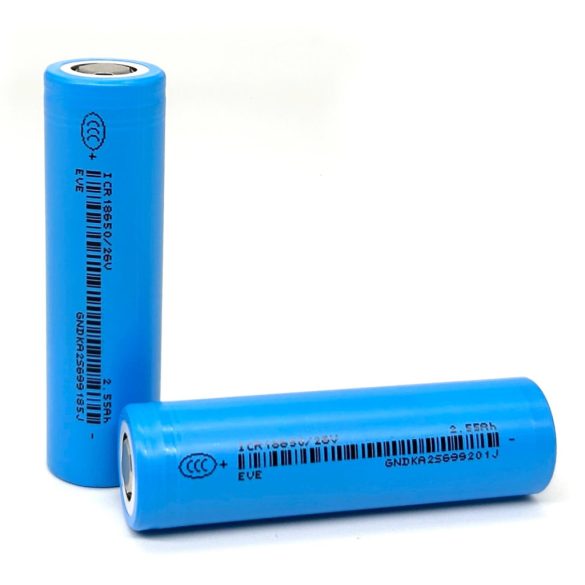 EVE INR 18650-35V 3,6V-os 3500mAh Li-ion akku 10A 