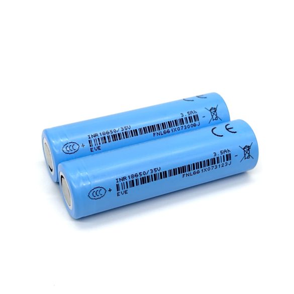 EVE INR 18650-35V 3,6V-os 3500mAh Li-ion akku 10A 