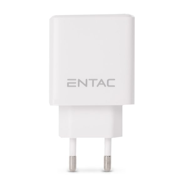 Entac 12W hálózati töltő 2xUSB-A fehér
