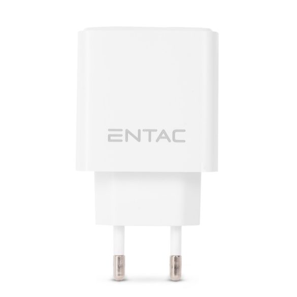 Entac 18W hálózati gyorstöltő 1xUSB-A QC fehér